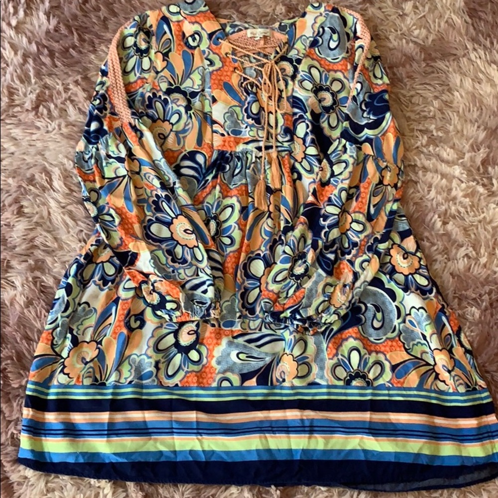 Red Camel Tunic Top